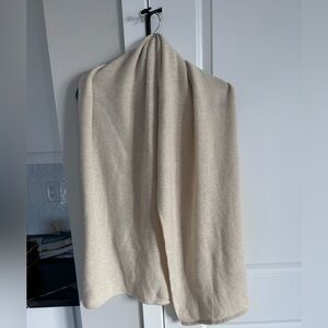 Zighilli Cream and Gold Sparkle Scarf/Wrap